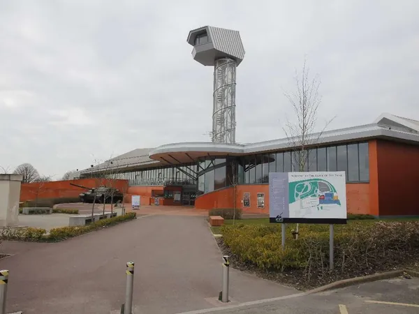Entrance building of The Tank Museum at Bovington, near Wool